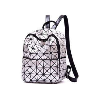 Рюкзак Berkani T-RB31329 жіночий стильний Bao Bao Geometric Silver