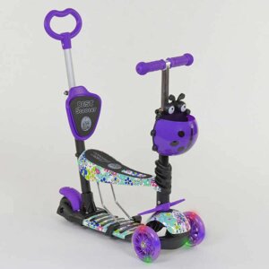 Самокат 5в1 Best Scooter (PU колеса з подстветкой ) Абстракція Multicolor (84216)