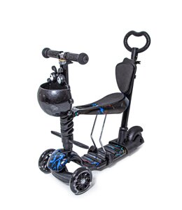 Самокат Best Scooter 5 в 1 із малюнком Black Lightning (89861739)