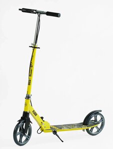 Самокат двоколісний Best Scooter PU 200 мм 1 амортизатор Yellow and Black (150408)