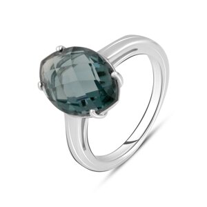 Срібна каблучка SilverBreeze з топазом Лондон Блю 4.56ct (2127369) 18