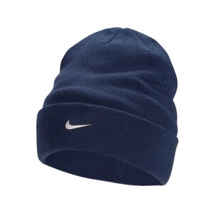 Шапка Nike Peak Beanie Sc Metal Swoosh (FB6527-410) ONE SIZE Темно-Синій