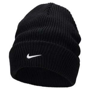 Шапка Nike Tall Cuff Swoosh Beanie (FB6529-010) ONE SIZE Чорний