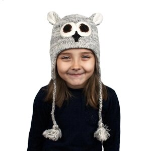 Шапка з вушками дитяча Animals Owl Kathmandu One Size Сірий (23042)