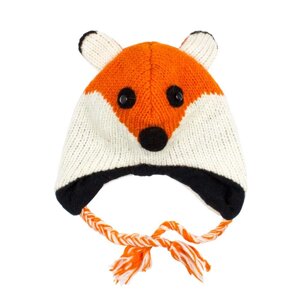 Шапка з вушками дитяча Kathmandu Animals Fox One Size Помаранчевий (23038)