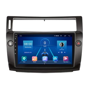 Штатна магнітола Lesko Citroen C4 I 2004-2014 9" 4/32Gb 4G Wi-Fi GPS Top (11170-62169)