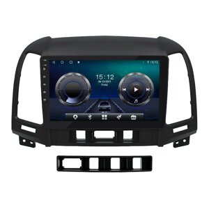 Штатна магнітола Lesko Hyundai Santa Fe II 2005-2010 г 9" 4/64Gb/ 4G/ Wi-Fi/ CarPlay Premium GPS Android (9614-34404)