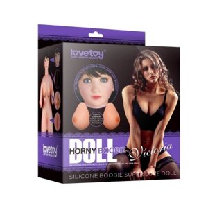 Силіконова секс-лялька брюнетка Lovetoy Boobie Super Love Doll Брюнетка