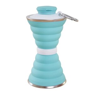 Складна силіконова пляшка RIAS Folding Travel Water Cup 0.5L Blue (3_03052)