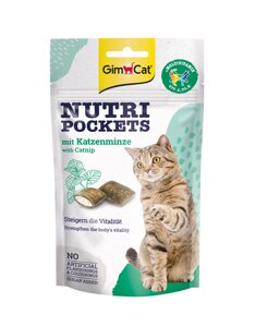 Снеки Gimborn GimCat Nutri Pockets Котяча м'ята + Мультивітамін 60 г (4002064400723 / 4002064419190/4002064419282)