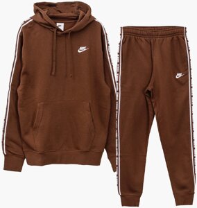 Спортивний костюм чоловічий Nike Club Flc Gx Hd Trk Suit (FB7296-259) L Коричневий