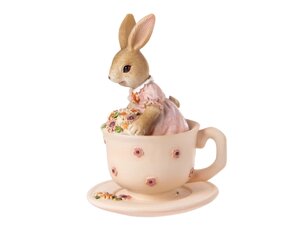 Статуетка Lefard Lapin Купання в кольорах 11.5 см Різнобарвний (AL186510)