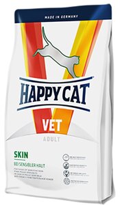 Сухий дієтичний корм Happy Cat VET Diet Skin для кішок з чутливою шкірою 4 кг