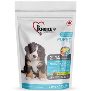 Сухий корм 1st Choice Puppy Medium&Large Chicken для цуценят середніх та великих порід 350 г (65672216005)