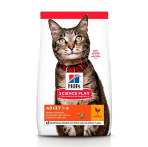 Сухий корм для кішок Hill's Science Plan Feline Adult Chicken з куркою 15 кг (52742629100)