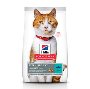 Сухий Корм для Котів Hill’s Young Adult Sterilised з Тунцем 1,5 кг (052742023724)