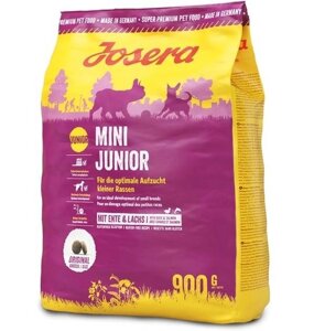 Сухий корм для цуценят малих порід Josera MiniJunior з качкою та рисом 900 г (4032254745150)