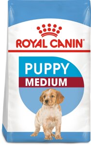 Сухий корм для цуценят середніх порід Royal Canin Medium Puppy до 12 місяців 1 кг (3182550402439) (97268) (30030101)