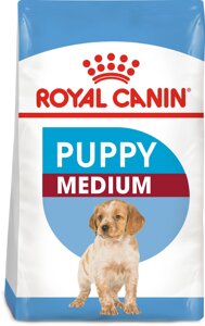 Сухий корм для цуценят середніх порід Royal Canin Medium Puppy до 12 місяців 15 кг (11421) (0262558402136)