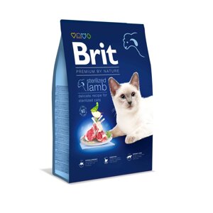 Сухий корм для стерилізованих кішок Brit Premium by Nature Cat Sterilized Lamb з ягням 8 кг (8595602553242)