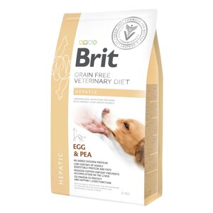 Сухий корм для дорослих Brit VetDiets при хворобі печінки з яйцем горохом бататом і гречкою 2 кг (8595602528165)