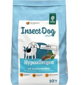 Сухий корм гіпоалергенний для дорослих собак Green Petfood InsectDog Hypoallergen 10 кг (4032254748069)