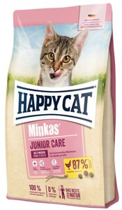 Сухий корм Happy Cat Minkas Junior Care для кошенят віком від 4 – 12 міс з птахом 1.3 кг