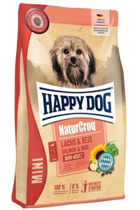 Сухий корм Happy Dog Naturcroq Mini Lachs & Reis для дорослих собак міні порід з лососем та рисом 4 кг