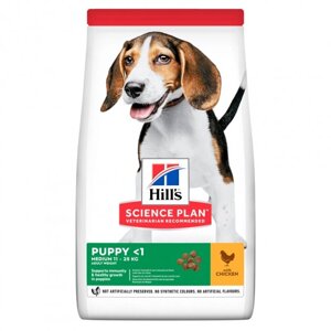 Сухий корм Hills SP Puppy Medium Chicken з куркою для цуценят середніх порід 14 кг (052742025728)