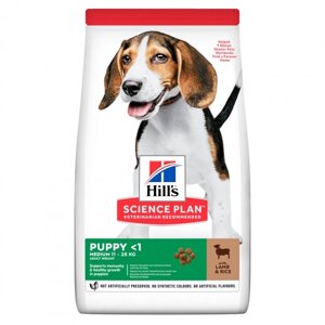 Сухий корм Hills SP Puppy Medium Lamb & Rice з ягням і рисом для цуценят середніх порід 2.5 кг (052742025018)