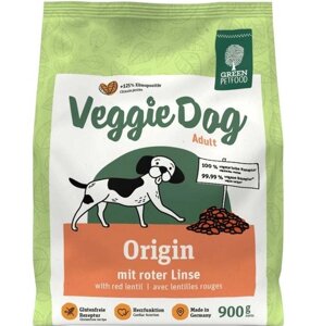 Сухий вегетаріанський корм для дорослих собак Green Petfood VeggieDog Origin 900 г (4032254747222)