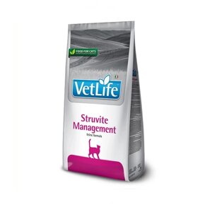 Сухий лікувальний корм для котів Farmina Vet Life Management Struvite дієт. харчування, для лікування та профілактики рецидивів