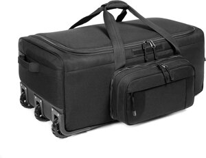 Сумка-валіза дорожня на колесах Solve KT6008802 118 л Black