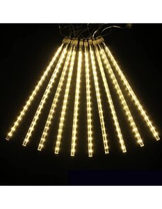 Світлодіодна гірлянда Led "Тікаючі бурульки Метеоритний дощ" на 240 діодів 3.6 м Білий теплий