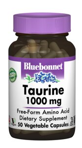 Таурін 1000мг Bluebonnet Nutrition 50 гелевих капсул