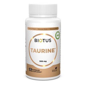 Таурін Taurine Biotus 500 мг 100 капсул