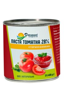 Томатная паста Домашні продукти 400 г 4820186122473