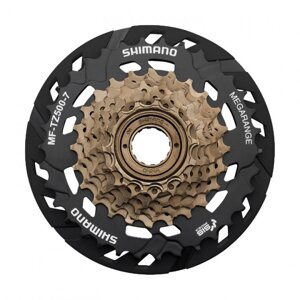 Тріскачка Shimano MF-TZ500 7sp 14-28 захист Чорний/Коричнева (MF-TZ500-7-CP)