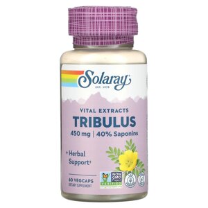 Трибулус Tribulus Extract Solaray для чоловіків 450 мг 60 вегетаріанських капсул