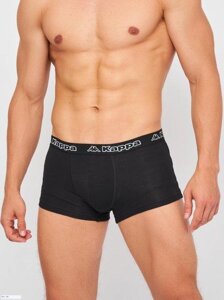 Боксери Kappa Boxer Uomo Elastico Esterno logato чорний M Чоловік K1211 Nero-M