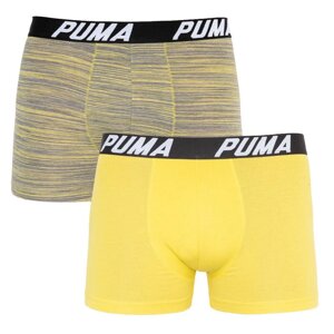 Боксери Puma Bold Stripe Boxer 2-pack S Сірий/Жовтий 501002001-020