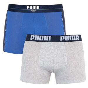 Боксери Puma Statement Boxer 2-pack XL Синій/Сірий 501006001-010