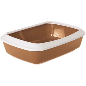 Туалет із бортиком для котів Savic Iriz Nordic Litter Tray 50x37x13 см Світло-коричневий (5411388926434)