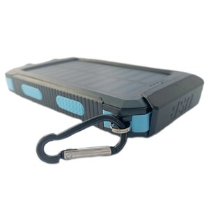 УМБ Power Bank Solar 20000mAh повербанк із сонячною панеллю і ліхтариком Black (11227-hbr)