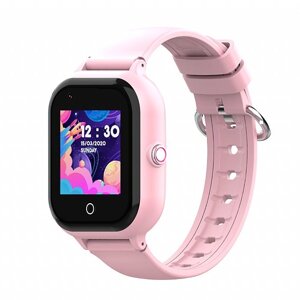 Розумний дитячий смарт годинник-телефон Wonlex KT24 4G WI-FI GPS SIM Pink (17008-hbr)