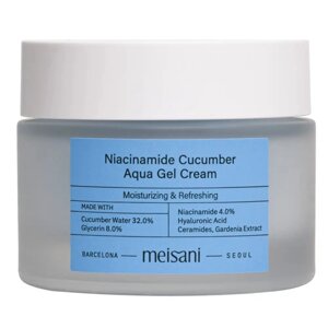 Зволожуючий гель-крем з ніацинамідом та гідролатом огірка Meisani Niacinamide Cucumber Aqua Gel Cream 50 мл