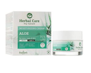 Зволожуючий крем для обличчя Алое Herbal Care Farmona 50 мл