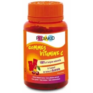 Вітамін C Pediakid Gommes Vitamin C 60 Chewable Tabs Cherry