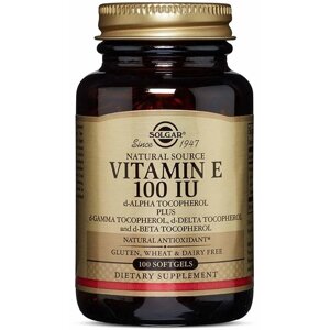 Вітамін E Solgar Vitamin E 100 IU Mixed Tocopherols 100 Softgels