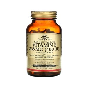 Вітамін E Solgar Vitamin E 400 IU 268 mg 100 Veg Caps